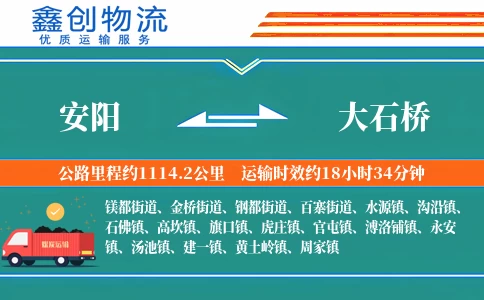 安阳到大石桥物流公司