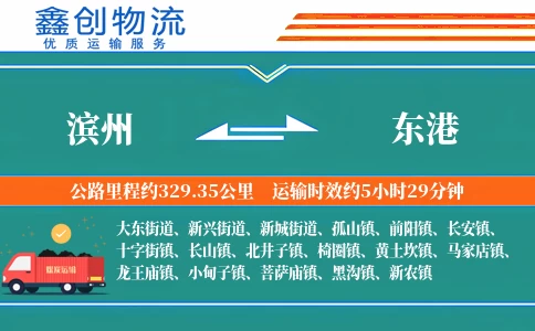 滨州到东港物流公司