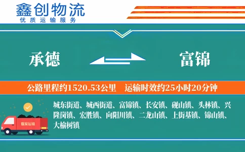 承德到富锦物流公司