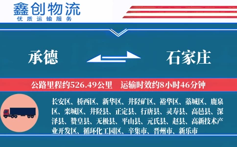 承德到石家庄物流公司