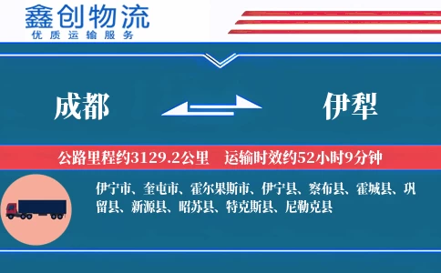 成都到伊犁物流公司