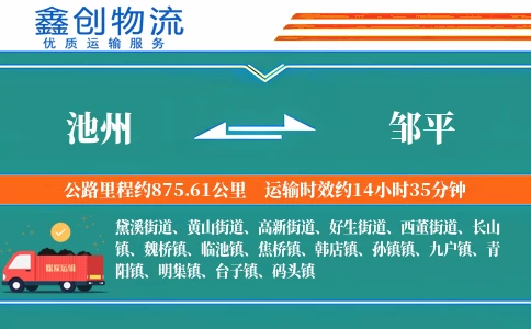 池州到邹平物流公司