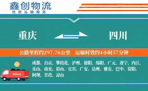 重庆到四川物流公司