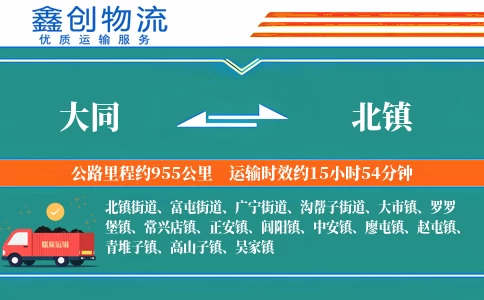 大同到北镇物流公司