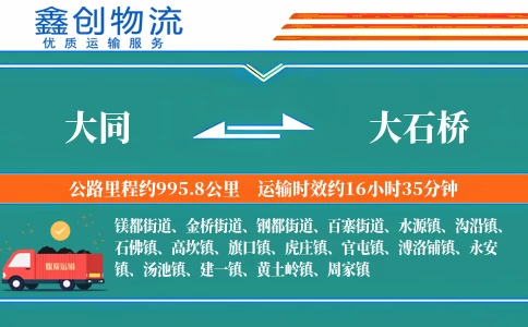 大同到大石桥物流公司