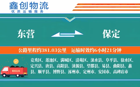 东营到保定物流公司