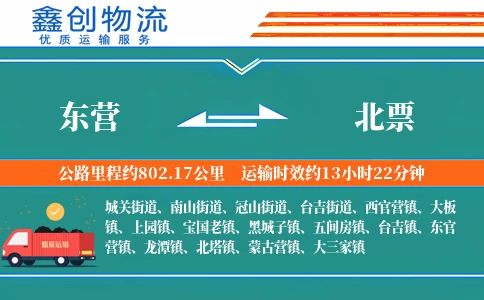 东营到北票物流公司