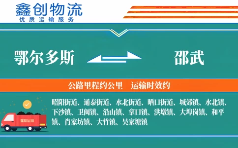 鄂尔多斯到邵武物流公司