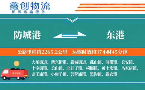 防城港到东港物流公司