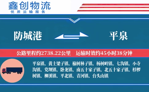 防城港到平泉物流公司