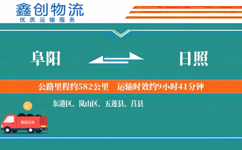 阜阳到日照物流公司