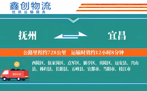 抚州到宜昌物流公司