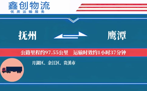 抚州到鹰潭物流公司