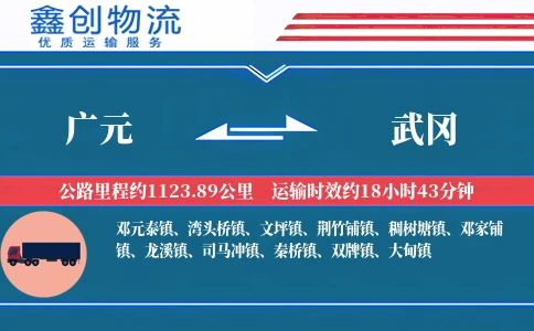 广元到武冈物流公司