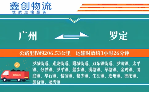 广州到罗定物流公司