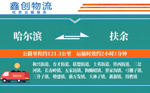 哈尔滨到扶余物流公司