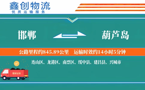 邯郸到葫芦岛物流公司