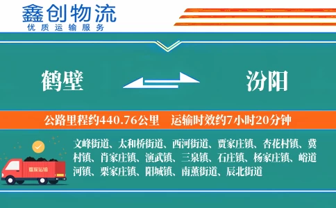 鹤壁到汾阳物流公司