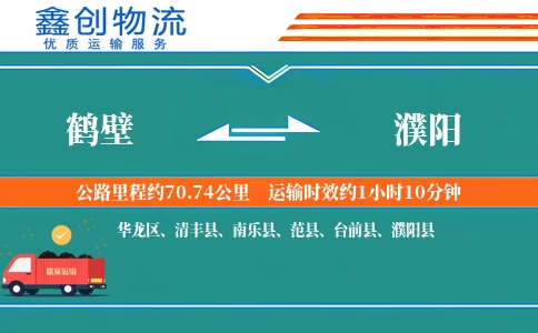 鹤壁到濮阳物流公司