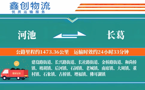河池到长葛物流公司