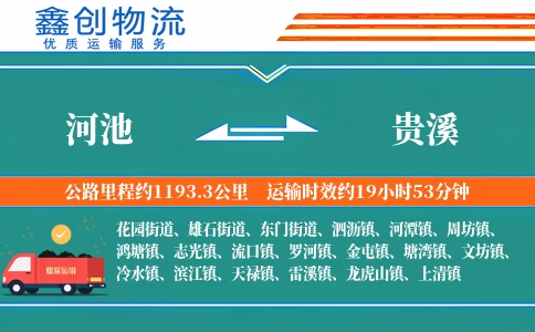 河池到贵溪物流公司