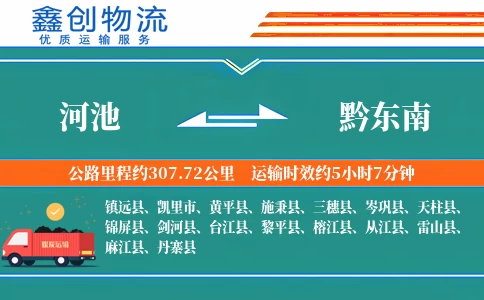 河池到黔东南物流公司