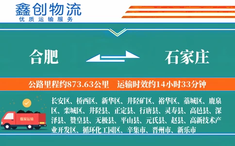 合肥到石家庄物流公司