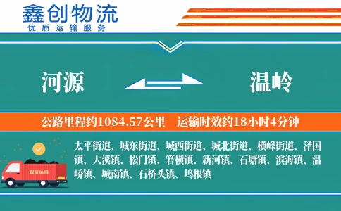 河源到温岭物流公司
