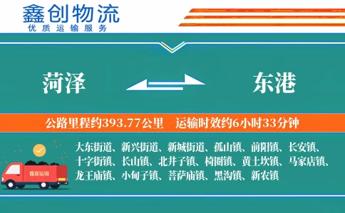 菏泽到东港物流公司