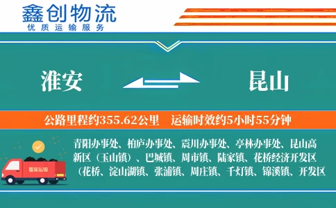 淮安到昆山物流公司