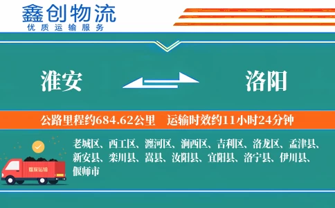 淮安到洛阳物流公司