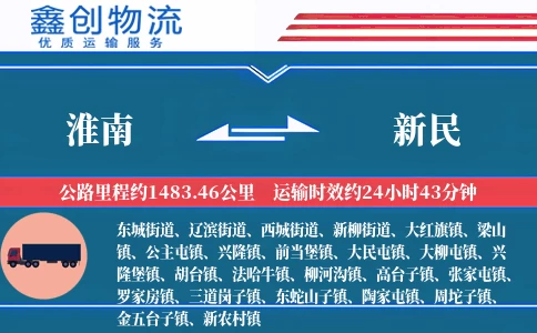 淮南到新民物流公司