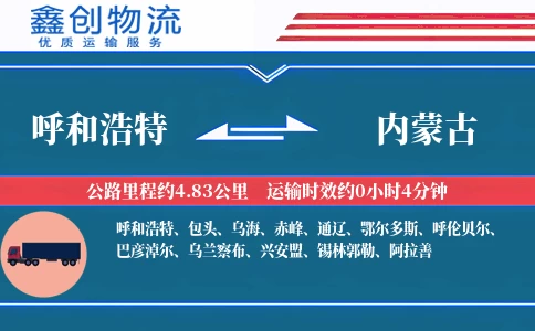 呼和浩特到内蒙古物流公司