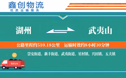 湖州到武夷山物流公司