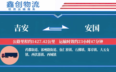 吉安到安国物流公司