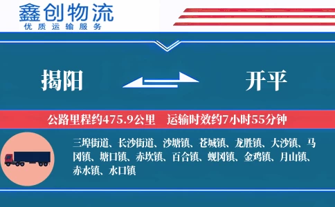 揭阳到开平物流公司