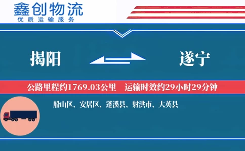 揭阳到遂宁物流公司