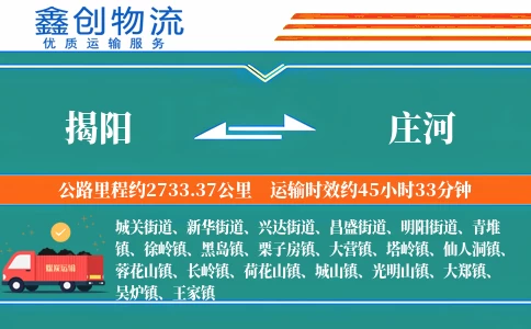 揭阳到庄河物流公司