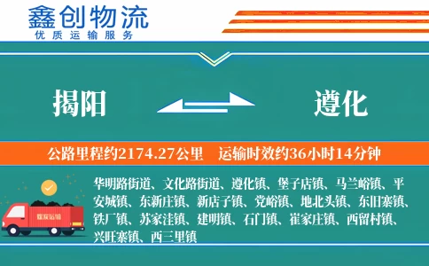 揭阳到遵化物流公司