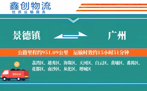 景德镇到广州物流公司