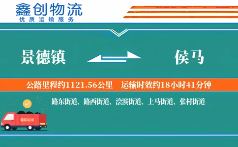 景德镇到侯马物流公司