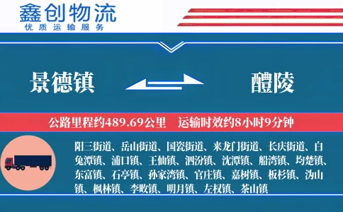 景德镇到醴陵物流公司