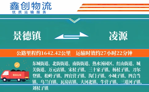 景德镇到凌源物流公司