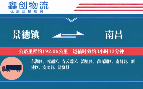 景德镇到南昌物流公司