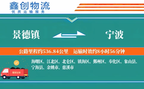 景德镇到宁波物流公司