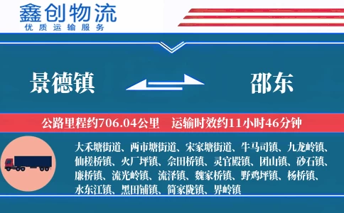 景德镇到邵东物流公司