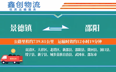 景德镇到邵阳物流公司