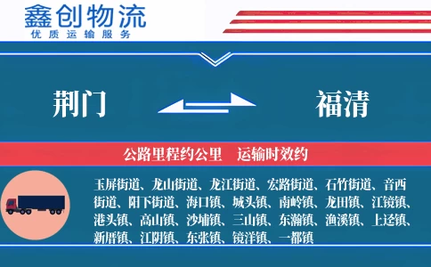 荆门到福清物流公司