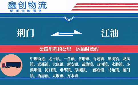 荆门到江油物流公司