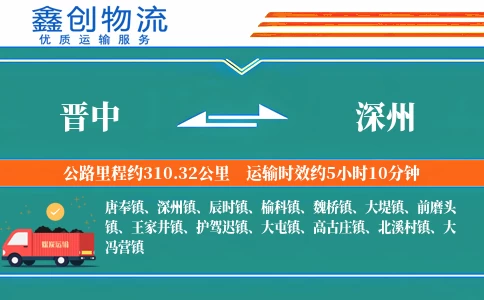 晋中到深州物流公司